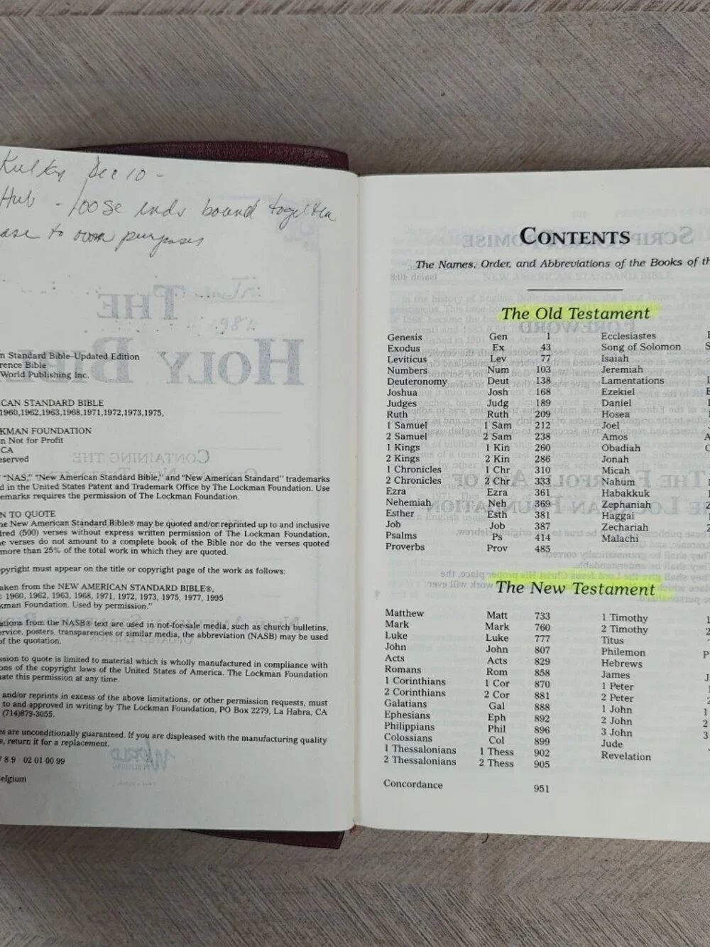 The Holy Bible NASB Updated Edition Slimline Red Letter Genuine Leather Burgundy